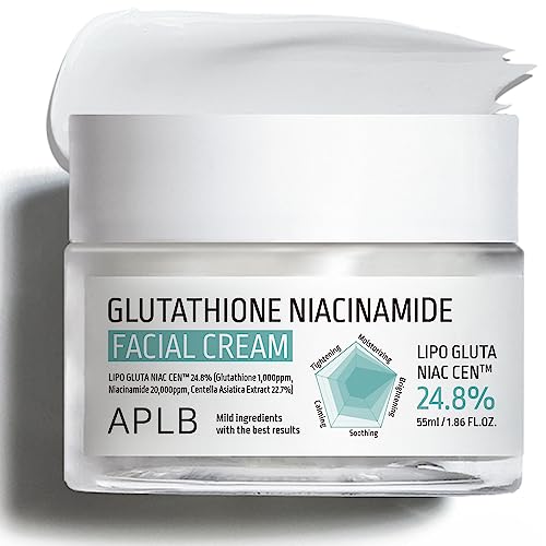 APLB Glutathione Niacinamide Facial Cream LIPO GLUTA NIAC CEN™ 24.8% 1.86 FL.OZ/Korean Skincare, Deep hydration, Niacinamide, Improve skin elasticity, Improve skin texture