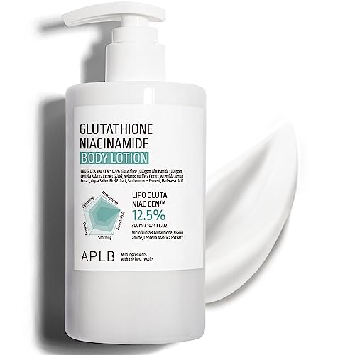 APLB Glutathione Niacinamide Body Lotion LIPO GLUTA NIAC CEN™ 12.5% 10.14 FL.OZ/Korean Skincare, Long lasting hydration, Revitalize for gentle and improve skin texture