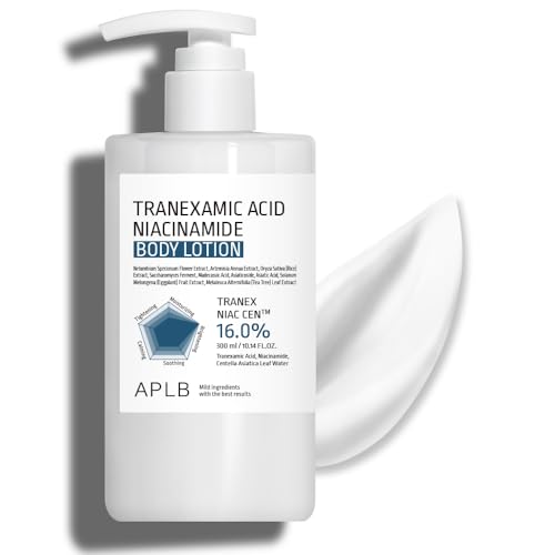 APLB Tranexamic Acid Niacinamide Body Lotion TRANEX NIAC CEN™ 16.0% 10.14 FL.OZ/Korean Skincare, Long lasting hydration, Blemish Care, Helps with skin discoloration